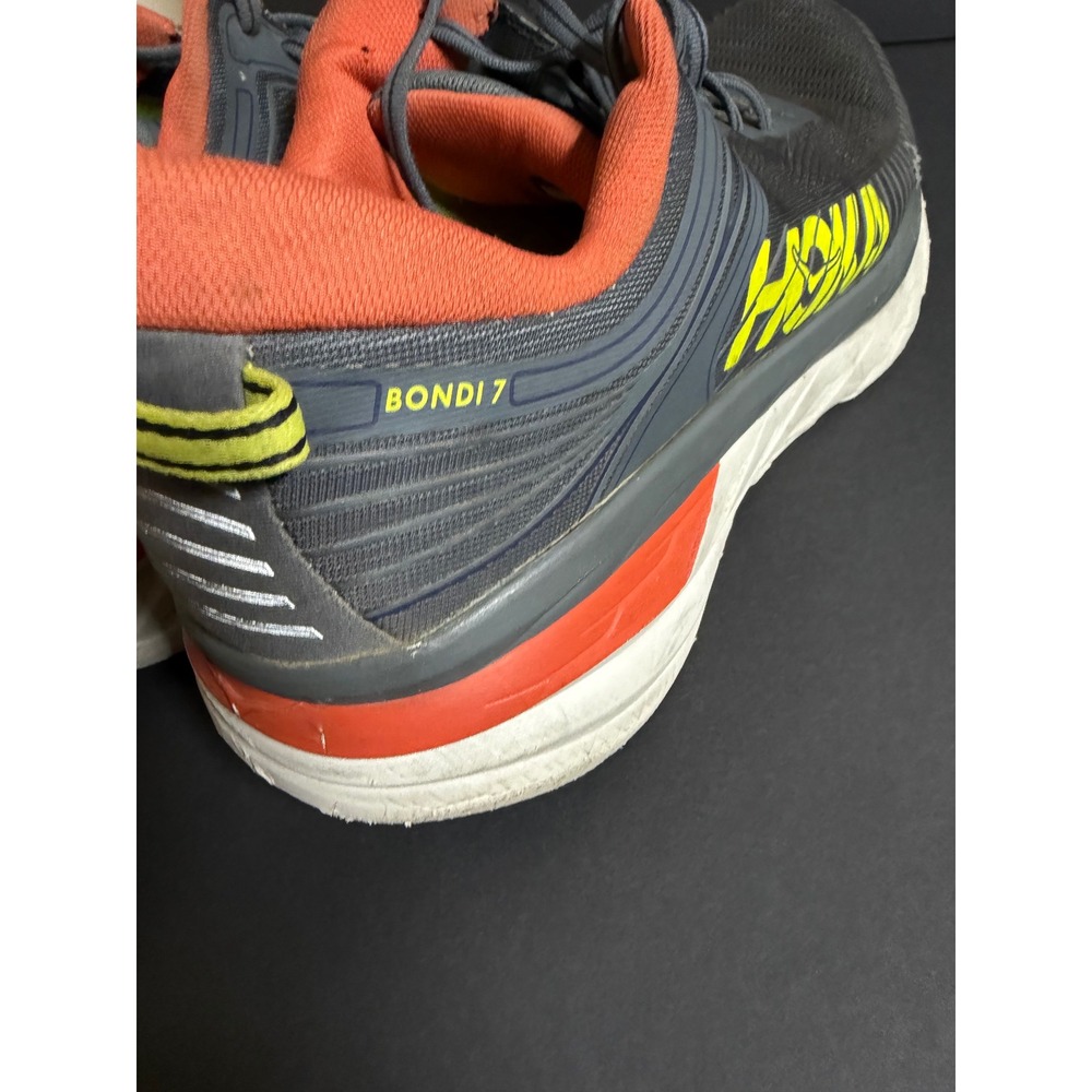 Hoka One One M Bondi 7 Running Shoes 1110518 TCHL Turbulence/Chili Men's 12 - Picture 8 of 12